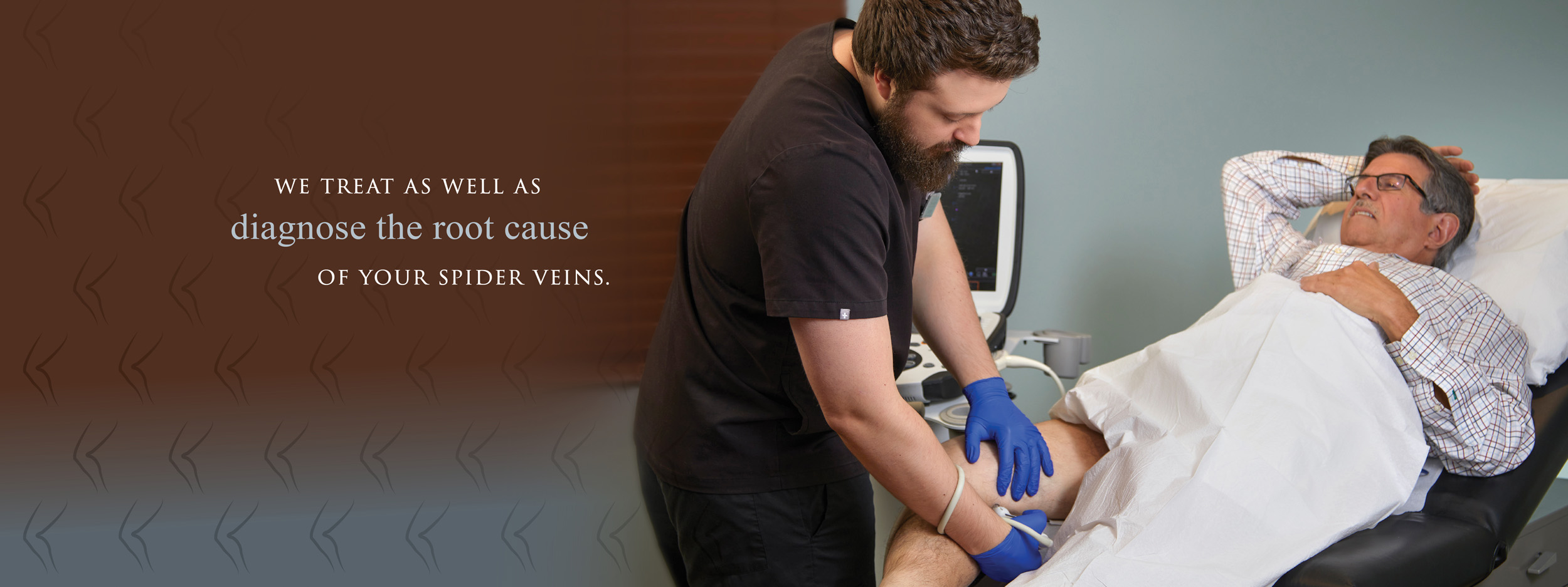 Patient receiving Spider Vein Treatment at Espinoza Vein Institute, South Carolina